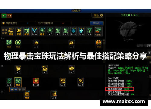 物理暴击宝珠玩法解析与最佳搭配策略分享